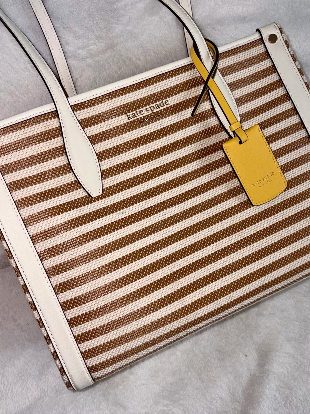 Kate Spade Market Striped Medium Tote Bag - Picture 2 of 13